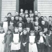 Class Photo, Center District School House, c1885