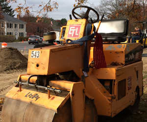 Construction workers in Town Center appreciate a warm scarf